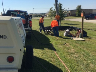 Blowing fiber into conduit